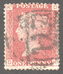 Great Britain Scott 33 Used Plate 120 - DK - Click Image to Close